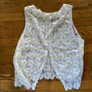 Free people cropped beaded top